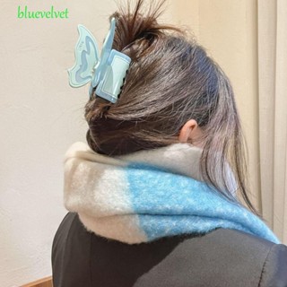 Bluevelvet กิ๊บติดผม รูปปีกฉลาม ผีเสื้อ หรูหรา เครื่องประดับ สําหรับผู้หญิง