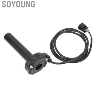 Soyoung Throttle Handle Grips  Easy Installation Wear Resistant Twist Throttle Grips Long Service Life  for Electric Motorbike