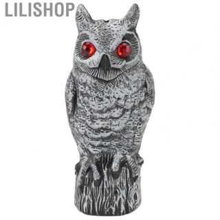 Lilishop  Repeller  Flashing Eyes Solar Powered Owl  for Fence