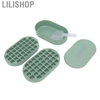 Lilishop Ice Trays Ice Mold ABS with Bucket Lid Scoop for Parties