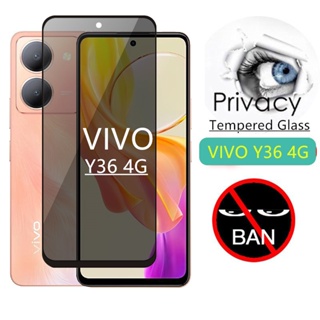 ฟิล์มกระจกนิรภัยกันรอยหน้าจอ กันแอบส่อง เพื่อความเป็นส่วนตัว สําหรับ vivo Y36 4G 2023 VIVOY36 Y 36 1-5 ชิ้น