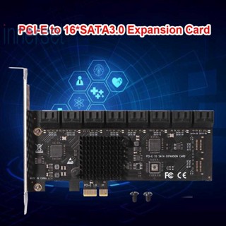 อะแดปเตอร์การ์ดต่อขยาย PCIe X1 SATA3.0 6Gbps 16 พอร์ต สําหรับ PC