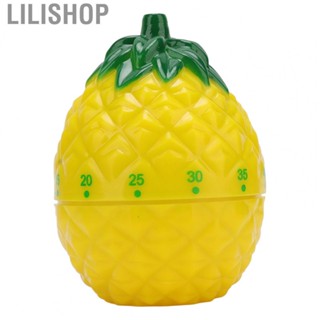 Lilishop Kitchen Timer Fruit Shape Cute Style Plastic Material 6.4x6.4x8.7cm Compact Mechanical Timer for Home