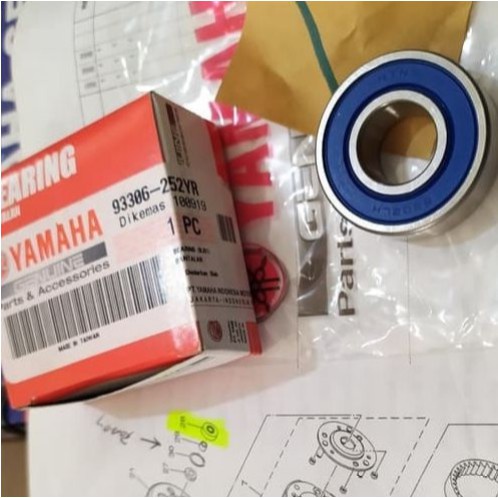แบริ่ง Laker Laher CVT Yamaha Aerox 155 Fino 125 93306-252YR ORIGINAL YAMAHA ของแท้ PART