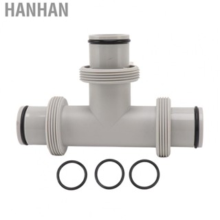 Hanhan 2 in 1 Hose  Valve  Sturdy Leakproof Improve Water Circulation Split Swimming Pool Hose  Valve with 3 Washers for Maintenance