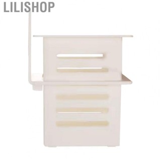 Lilishop Bathroom Draining Shelf  White Adhesive Kitchen Draining Caddy Multipurpose  for Home