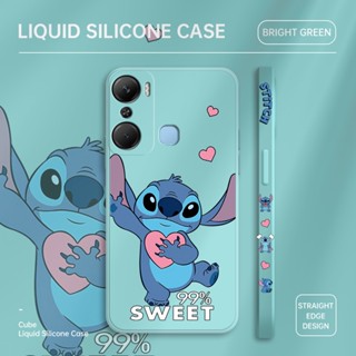 เคสโทรศัพท์มือถือ ซิลิโคนนิ่ม กันรอยกล้อง ลายการ์ตูน Stitch น่ารัก สําหรับ Infinix Hot 11 11S NFC 12 10 Play