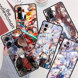 เคสโทรศัพท์มือถือ ซิลิโคน TPU กันกระแทก ลายเกม Genshin Impact สําหรับ Vivo Y51 Y33 Y72 Y52 Y75 Y55 Y76 Y76S Y77E Y50 Y30 Y30I Y31S Y54S Y33S Y33T Y51S Y53S 5G