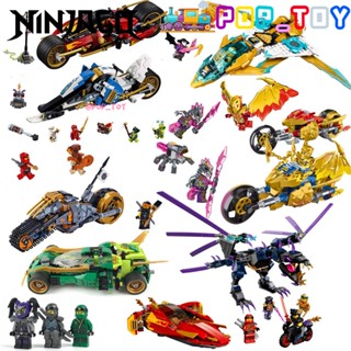 ใหม่ Ninjago Series MOC 71742 บล็อคตัวต่อ รถจักรยานเบลด Kais Blade &amp; Zanes Snowmobile ของเล่นสําหรับเด็ก