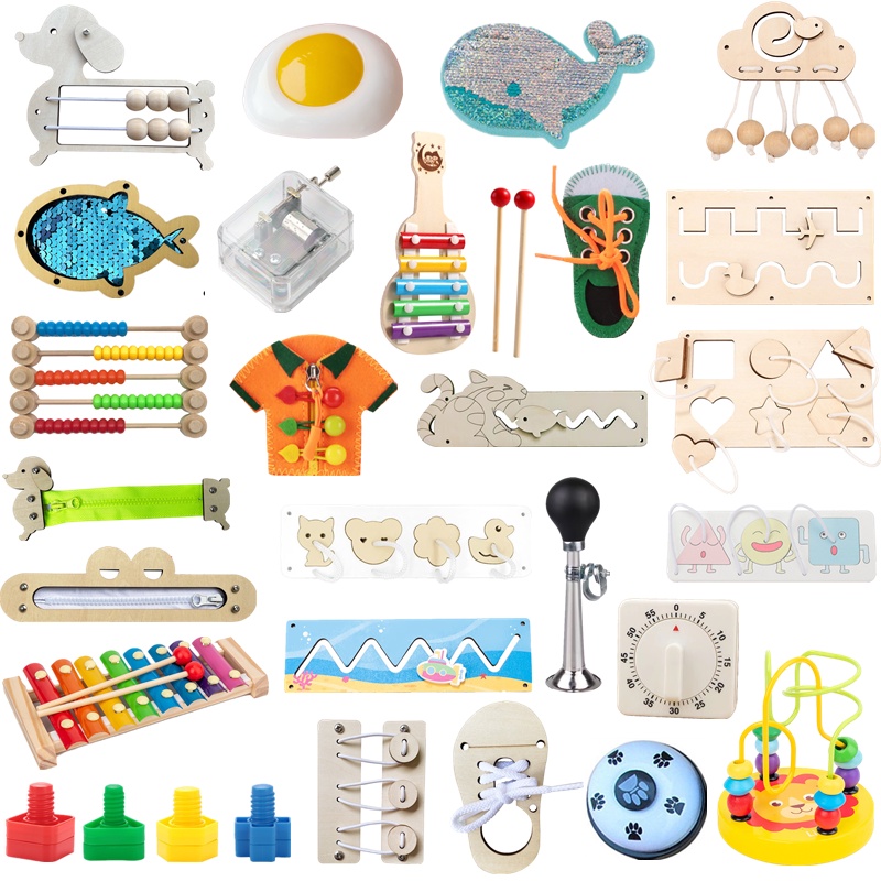 ของเล่นบอร์ด Montessori เสริมการเรียนรู้เด็ก