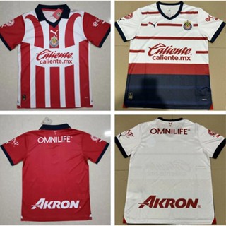 เสื้อกีฬาแขนสั้น ลายทีมชาติฟุตบอล Chivas 2023 2024 ชุดเหย้า