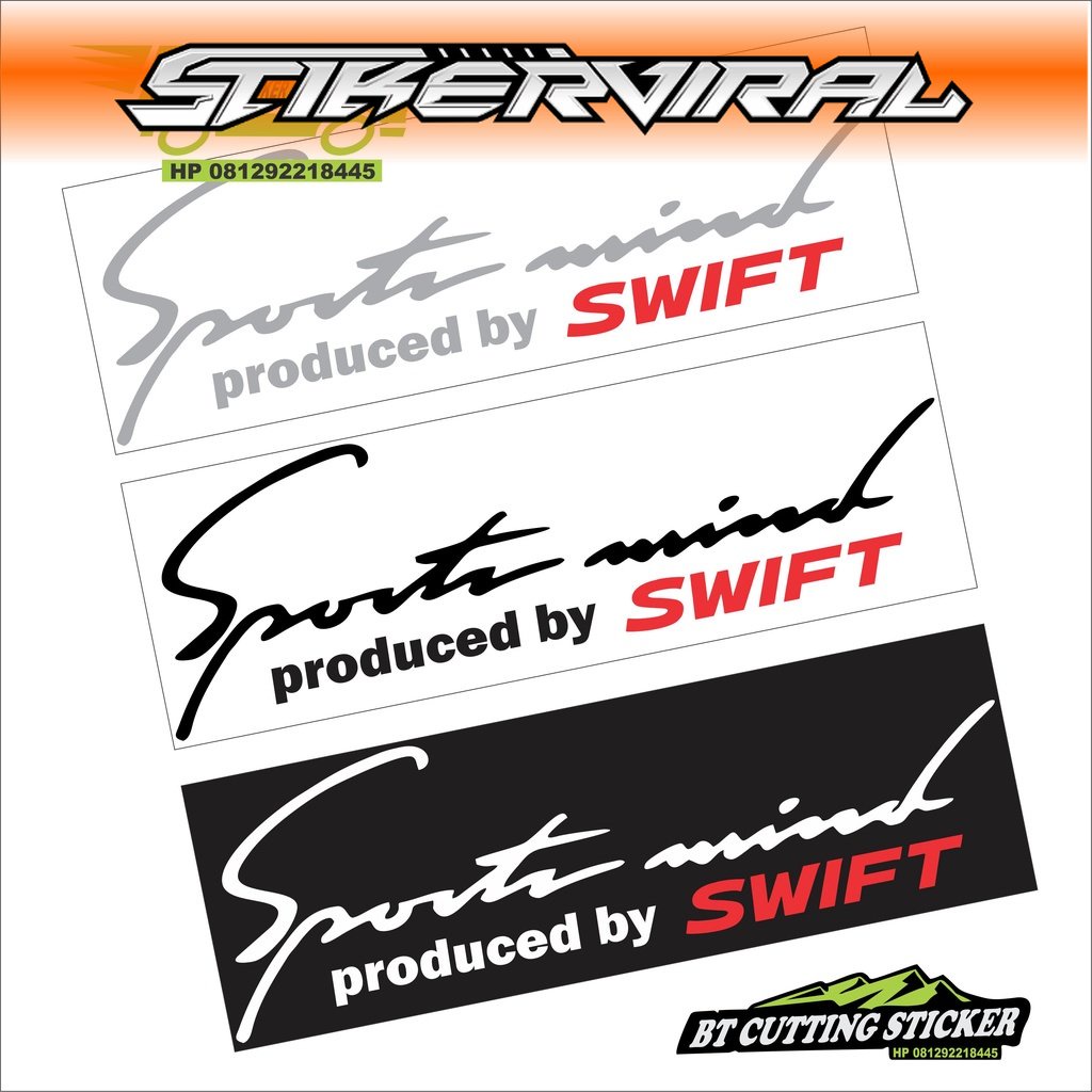 สติ๊กเกอร์ Sportmind Swift สติ๊กเกอร์ติดรถ sportmind Swift สติ๊กเกอร์ suzuki Swift