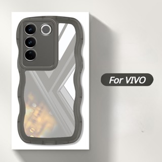 เคสโทรศัพท์ซิลิโคนใส แบบนิ่ม ลายคลื่น สําหรับ VIVO V29 V29e V27e V27 V23e V23 S15e V25 Pro