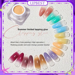 ♕ Xeijayi Nail Art Clapping Glue Summer Gradual Powder Blusher Free Wash Color Painting Semi Solid Pat Phototherapy Gel Manicure For Nail Shop 20 Colors UPBEST