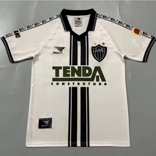 เสื้อกีฬาแขนสั้น ลายทีมชาติฟุตบอล Mineiro 1997 Mineiro White Jersey S-XXL ชุดเหย้า แห้งเร็ว สไตล์วินเทจ สําหรับผู้ชาย AAA