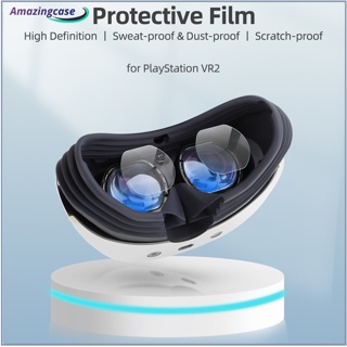 Amaz ฟิล์มกันรอยหน้าจอ VR Hd นิ่ม กันรอยขีดข่วน อุปกรณ์เสริม สําหรับหมวกกันน็อค PS VR2 4 ชิ้น