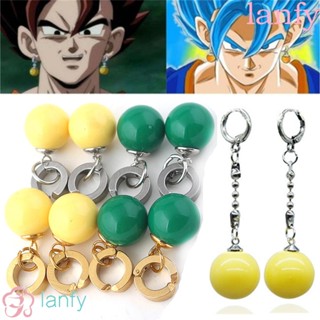 เครื่องประดับ ต่างหูคอสเพลย์ LANFY Zoro Potara Takerlama Dragonball Super Dragon Ball สีเขียว