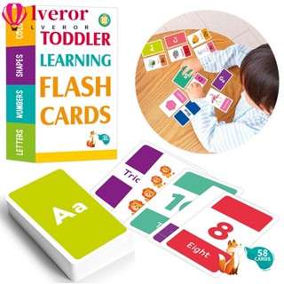 Lveror หนังสือการ์ด Montessori ของเล่นเสริมการเรียนรู้เด็ก