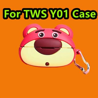 【ของแท้】เคสหูฟัง แบบนิ่ม ลายการ์ตูนน่ารัก สไตล์วินเทจ สําหรับ TWS Y01 TWS Y01