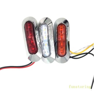 Fun ไฟสัญญาณเลี้ยว 10V-30V สีแดง สีเหลือง สีขาว สําหรับเรือ