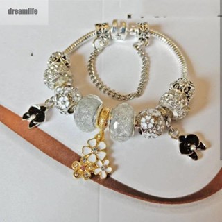 【DREAMLIFE】Charm Bracelets Charm Beads Crystal DIY Jewelry Fashion Plated Pa Bracelets