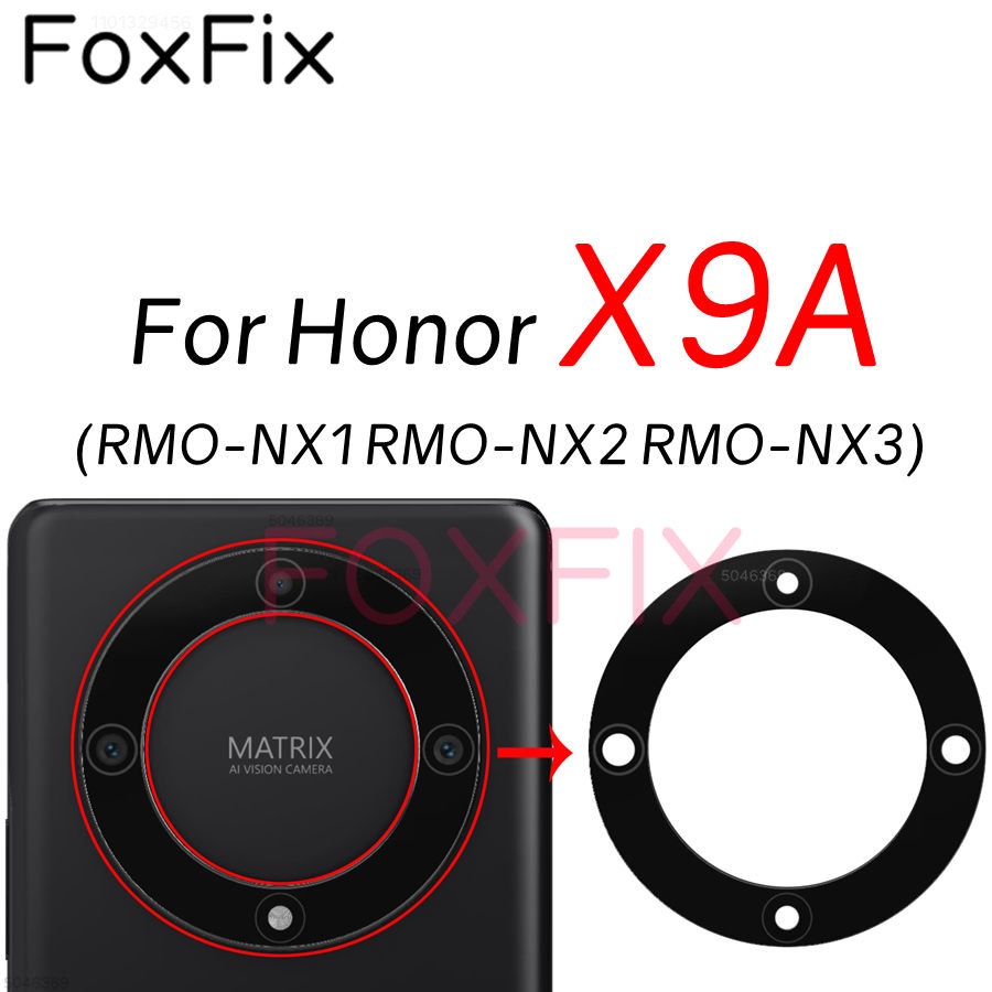 เลนส์กระจกกล้องด้านหลัง แบบเปลี่ยน พร้อมสติกเกอร์กาว RMO-NX1 RMO-NX2 RMO-NX3 สําหรับ Honor X9A