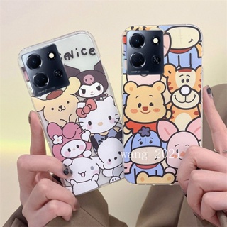 พร้อมส่ง ใหม่ ขายดี เคสโทรศัพท์มือถือ ซิลิโคนนิ่ม ใส บางมาก กันกระแทก ลายเสือ KT น่ารัก สําหรับ Infinix Note 30 Pro VIP 30i Hot 30 Play NFC Smart 7 Plus HD 4G 5G