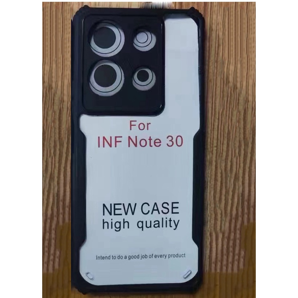 Infinix Note 30 Pro VIP 30i Note30 5G Note30i Note30Pro Note30VIP Acrylic Phone Case Shockproof Transparent Bumper Airbag Phone Cover Funda Coque Casing Shell Skin