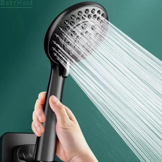 【Big Discounts】Shower Head 1PCS ABS Material Black Booster Shower Head Easy To Install#BBHOOD