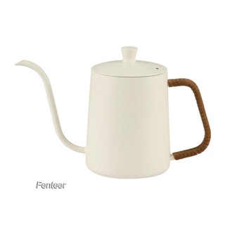 [Fenteer] กาต้มน้ําชา กาแฟ คอห่าน กันสนิม สําหรับบ้าน ตั้งแคมป์ กลางแจ้ง