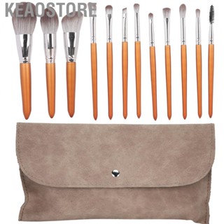 Keaostore 12pcs Portable Makeup Brush Cosmetic Kit Loose