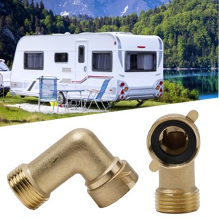 ⚡READYSTOCK⚡90 Degree Angle Water Pipe Brass Connector High Quality Replecement Camper