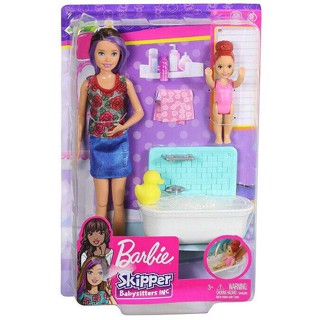 ใหม่ BARBIE ชุดตุ๊กตาเด็กทารก พร้อมอ่างอาบน้ํา