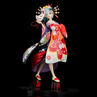 ตุ๊กตาฟิกเกอร์ จากเรื่อง Scratch Life in Another World Oiran Road Kimono Rem Oiran Rem สําหรับตกแต่ง