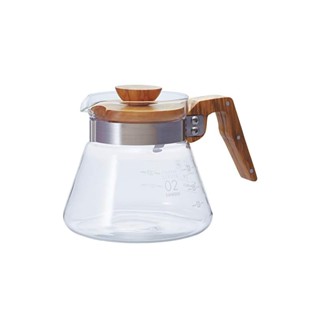 Hario เซิร์ฟเวอร์กาแฟไม้มะกอก 600 มล. ความจุ 600 มล. Vcwn-60-Ov