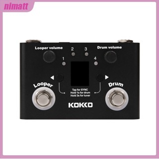 Ni Kokko เครื่องดนตรีกลองเอฟเฟกต์ แบบลูปเปอร์ สามารถปรับได้