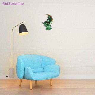 Ruisurshine แม่พิมพ์ซิลิโคน อีพ็อกซี่ รูปดวงจันทร์ สําหรับแขวนตกแต่งผนังบ้าน DIY