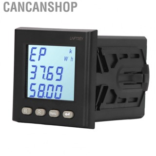 Cancanshop Digital Voltmeter  3 Phase Easy Installation LCD Display Current Meter for Machine