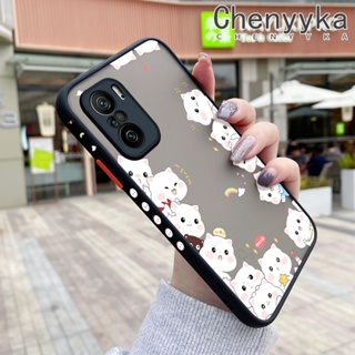 เคสโทรศัพท์มือถือ ซิลิโคนแข็ง กันกระแทก ลายการ์ตูนแมวน่ารัก สําหรับ Xiaomi MI POCO F3 Redmi K40 K40 Pro