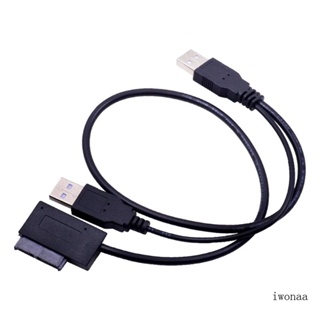 Iwo สายเคเบิลอะแดปเตอร์แปลง USB 2 0 เป็น 7+6Pin 13Pin สําหรับแล็ปท็อป CD-ROM DVD-ROM