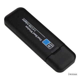 Iwo อะแดปเตอร์การ์ด USB BT5 0 WiFi สําหรับตัวรับสัญญาณเดสก์ท็อป Win 7 8 MU-5300