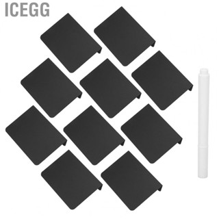 Icegg 10pcs Mini Chalkboard Set Small Kit Display Black Buffet