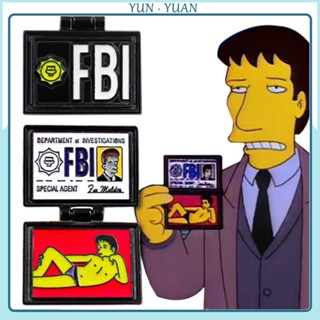 Fbi Work เข็มกลัด ลายตัวละคร Milhouse Pin Simpson ของขวัญสําหรับตกแต่ง