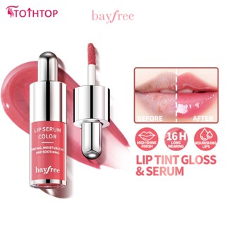 Bayfree ลิปทินท์กลอส &amp; เซรั่ม High Shine Finish Smoothing &amp; Moisturizing Lip Serum ลิปกลอสติดทนนาน ลิปเมคอัพ 6 สี [TOP]