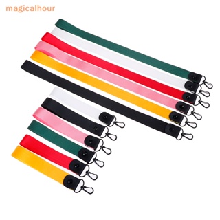 Magicalhour^^ สายคล้องโทรศัพท์มือถือ สีพื้น พวงกุญแจแท็ก สายคล้องคอ บัตรประจําตัว เชือกคล้อง *ใหม่