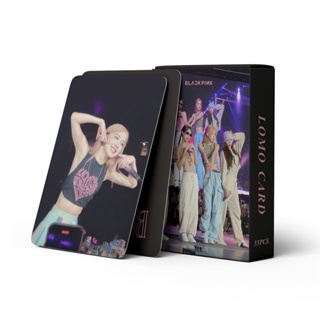 โปสการ์ดโลโม่ KPOP BLACKPINK Photocard Born Pink World Tour Album 55 ชิ้น ต่อกล่อง