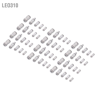 Leo310 ข้อต่อสวมเร็วท่อตรงสีขาว PU4 PU6 PU8 PU10 PU12 PU16 ข้อต่อสวมเร็วตรงผ่านท่อ