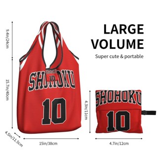 【มีสินค้า】กระเป๋าช้อปปิ้ง Slam DUNK พับได้ เป็นมิตรกับสิ่งแวดล้อม ใช้ซ้ําได้ พร้อมที่จัดระเบียบ