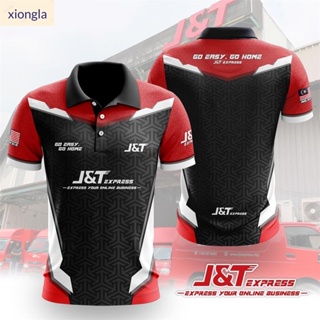 (xiongla.th)  เสื้อยืด พิมพ์ลาย DESIGN BAJU J&amp;T | เสื้อกีฬาบาจู Jersey Sublimation | เสื้อยืดแขนสั้น