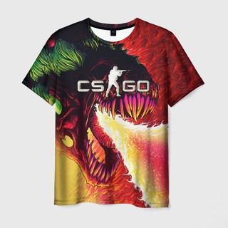 เสื้อยืด พิมพ์ลาย "CS:GO" 3 มิติ สําหรับผู้ชาย